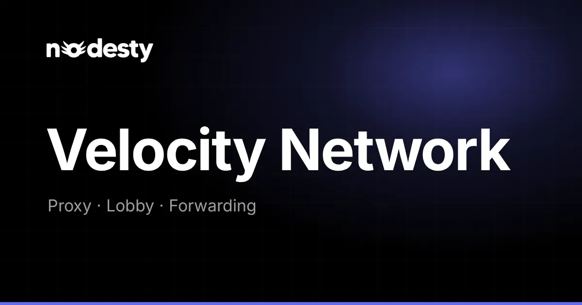 How to Set Up a Minecraft Velocity Network | Nodesty Blog